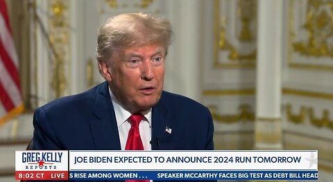 Trump Mocks Biden's Taped Re-Election Announcement