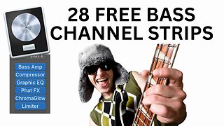 28 Free Bass Channel Strip Presets For Live Bass Playing | Logic Pro 11