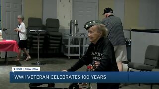Surprise 100th birthday party for Oklahoma WWII veteran