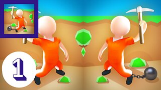 Dig And Run: Prison Escape Walkthrough Gameplay Tutorial Part 1 || For Android and iOS