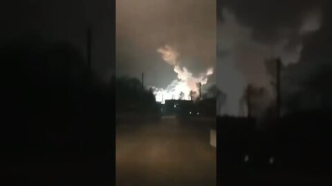 Explosion at the village Tetkino at the factory near Belopolye