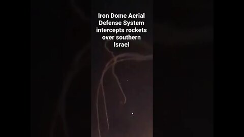 WATCH as the Iron Dome Aerial Defense System intercepts rockets over southern Israel!