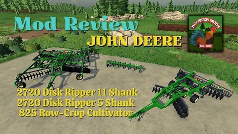 John Deere Rippers & Weeder / Mod Review / Rooster Mods / FS22 / PC / LockNutz / Plow / Weeder