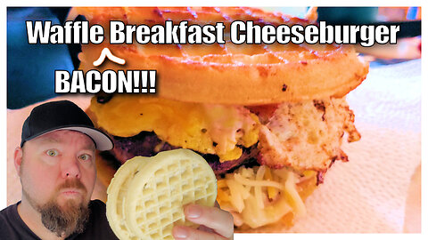 Waffle Bacon Breakfast Burger