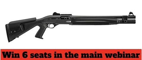 Beretta 1301 Tactical Semi Automatic 12 Gauge Shotgun MINI #4 for last 6 seats in the main webinar