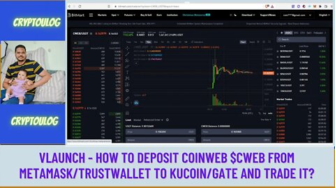 Vlaunch - How To Deposit Coinweb $CWEB From Metamask/Trustwallet To Kucoin/Gate And Trade It?