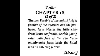 Luke Chapter 18 (Bible Study) (1 of 2)