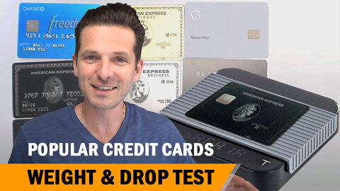 METAL CREDIT CARD WEIGHT DROP TEST REVIEW | Which Is The Heavyweight Champ? Did The Black Card Win?