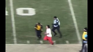Security Guard LAYS OUT Guy Who Ran On The Field