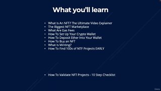 FULL FREE COURSE The Ultimate NFT Course 2022: Buy, Sell, Create & Trade NFTs