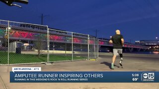 Amputee runner inspiring others