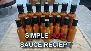 Simple HOT sauce receipt! From garden to sauce!