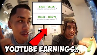 SNEAKO and Jordan Welch Show Their Youtube Earnings...