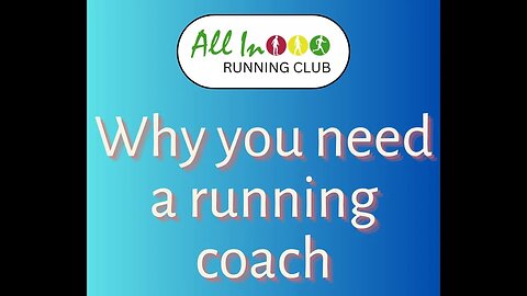 It's just running, why would I need a coach?