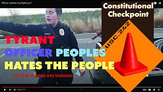 Officer Peoples hates the People