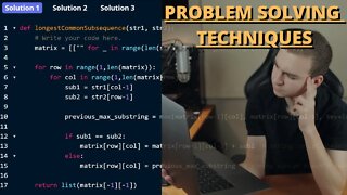 Problem Solving Techniques - For Programming Problems & Interviews