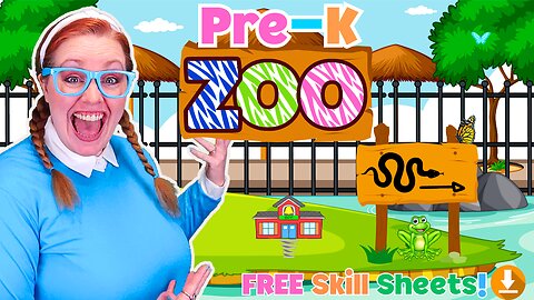 Pre-K & Toddler Learning at the ZOO! Learn Colors | Animals | Phonics | Numbers | Math Skills & more