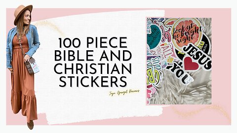 100 piece Bible and Christian stickers review