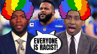 ESPN's Stephen A Smith And Ryan Clark Say White People CAN'T Criticize Aaron Donald, Or It's RACIST!