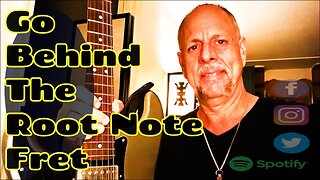 Playing Lines Behind The Root Note Fret, Guitar Lesson - Brian Kloby Guitar
