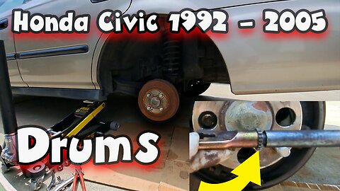 Honda Civic Drum Brakes - Easy How To DIY