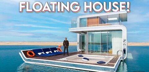 Touring a $4,700,000 Floating House with an underwater badroom