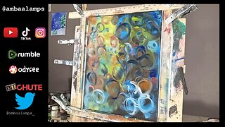 "Circles, Circles, Circles" Oil on Canvas 16x20 abstract expressionist painting
