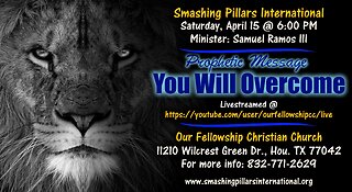 Prophetic Word of Encouragement: YOU WILL OVERCOME