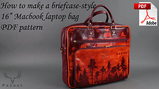 How to make a briefcase-style laptop bag [PDF pattern]
