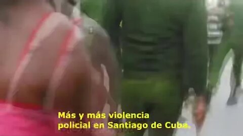 #Cuba #Repression in Santiago