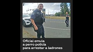 Oficial ladra como perro policía para engañar a sospechosos de robo de autos