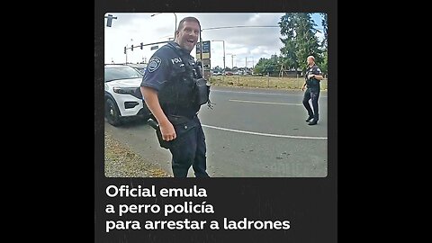 Oficial ladra como perro policía para engañar a sospechosos de robo de autos