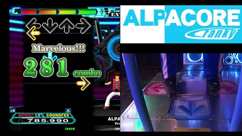 ALPACORE - DIFFICULT - AA#431 (Full Combo) on Dance Dance Revolution A20 PLUS (AC, US)