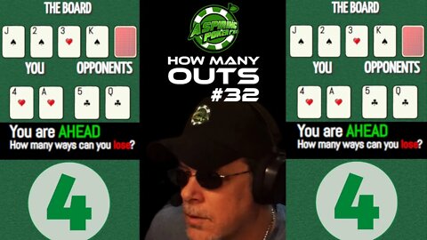POKER OUTS QUIZ #32 #poker #howmanyouts #quiz #games #howtoplaypoker #onlinepoker #pokerface