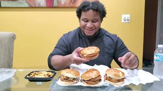 Wendy's Italian Mozzarella Chicken Sandwich Mukbang