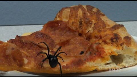 Black Widow Spider Pizza; A Meal No One Wants To Eat