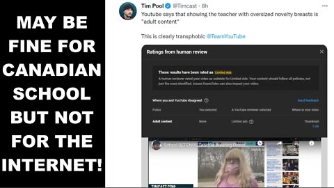 Tim Pool Demonetized For Talking About Transgender Teacher Opais