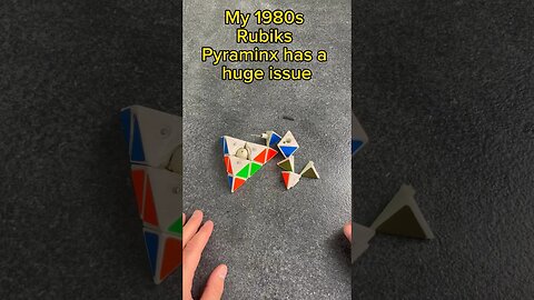 Fixing my 1980’s Pyraminx #cubing #cube #fixing #speedcuber