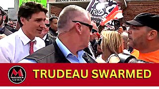 Justin Trudeau Swarmed by Angry Protestors in Belleville Ontario
