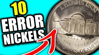 10 ERROR NICKELS WORTH MONEY - RARE AND EXPENSIVE COINS!!