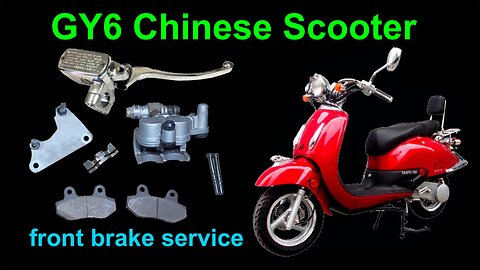 Fixing the front brake on a GY6 Chinese scooter