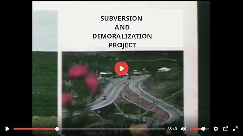 Subversion and Demoralization Project - Chapter 1 of 2