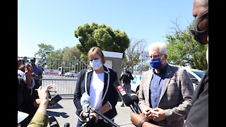 Western Cape Premier Alan Winde and Western Cape MEC Debbie Schafer