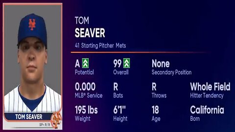 How To Create Tom Seaver MLB The Show 22