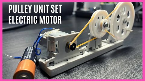 Tamiya Pulley Unit Set With Electric Motor, Watch As I Assemble this Really Cool Pulley.