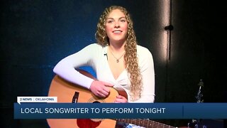Oklahoma songwriter Madi McGuire performing Friday