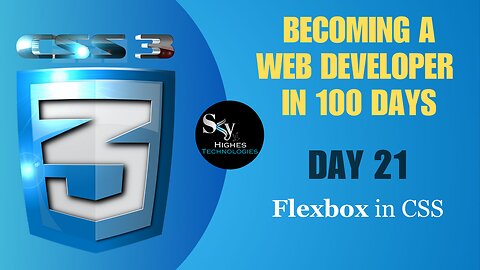 Learn CSS - Flexbox in CSS | Day 21 | Part - 1 | CSS tutorial