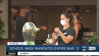 School mask mandate expires March 12th