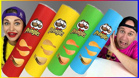 What Will Happen If You Eat Pringles? Mukbang Giant Pringles by Hubaboom | Chid's Play 🍭🍪🥤