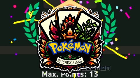 Pokemon Matching Card Game - Test our knowledge of the type effectiveness of different Pokémon